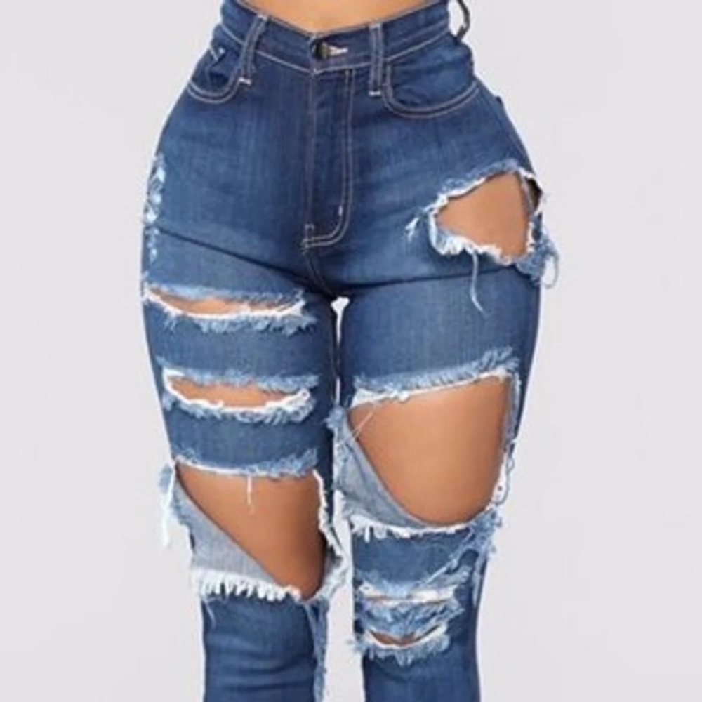 Fashion Nova Distressed Jeans